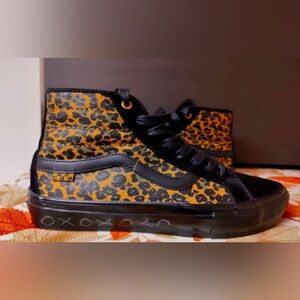 Vans Skate Sk8-HI Decon Cher Strawberry Cheetah VN0A5K Men's Size 10 Rare